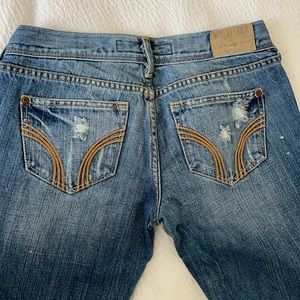 Size 3 Hollister Distressed Flare Jeans